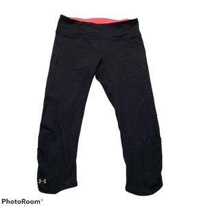 Under Armour Black and Hot Pink Spandex Capris